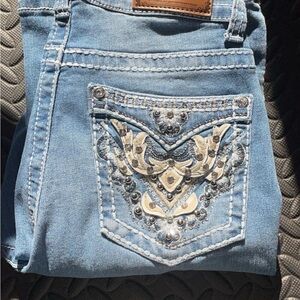 Embellished Y Jeans LA 7/8